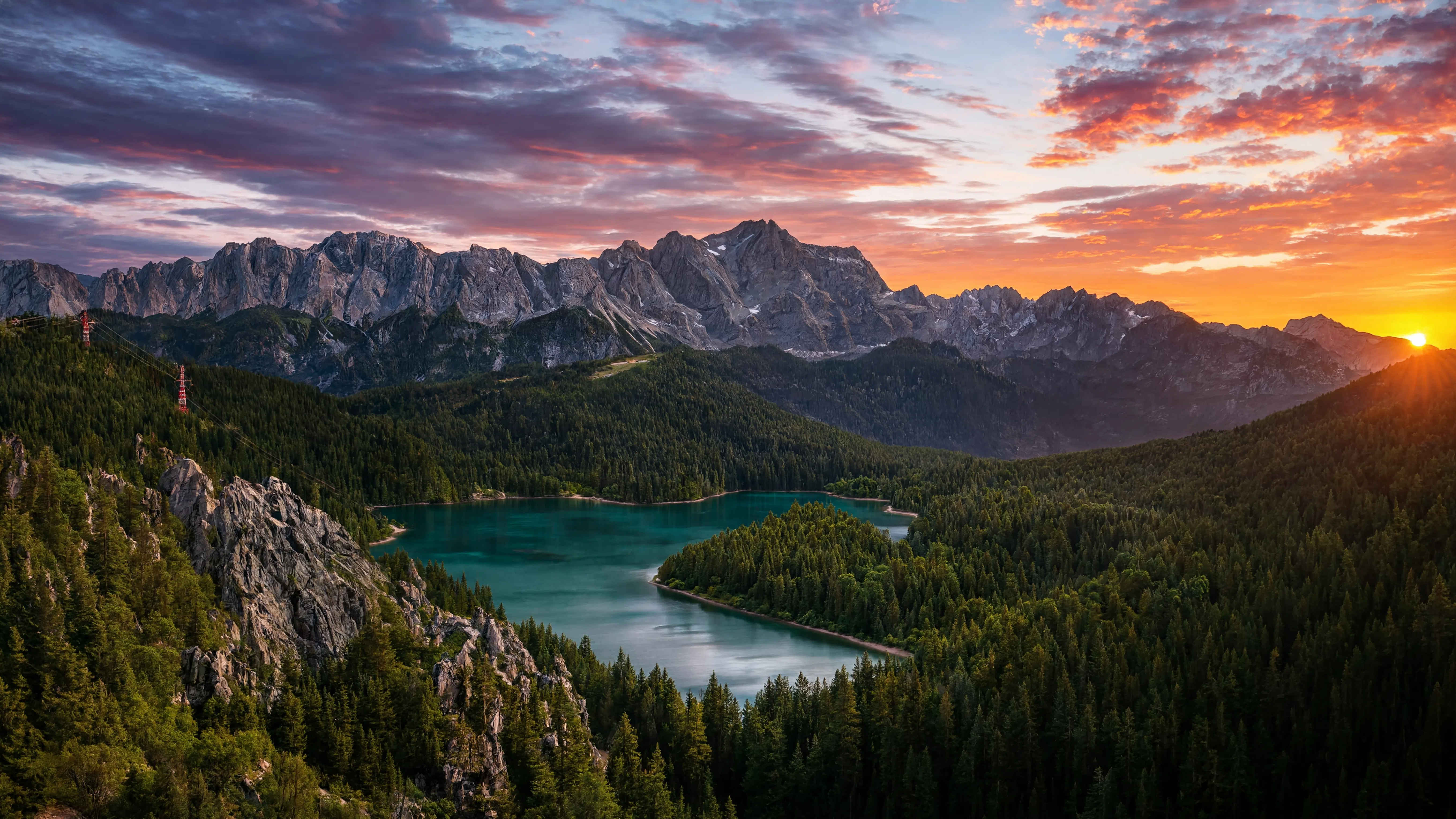 Panorama der Bayerischen Alpen — Alpenweg Reiseziele